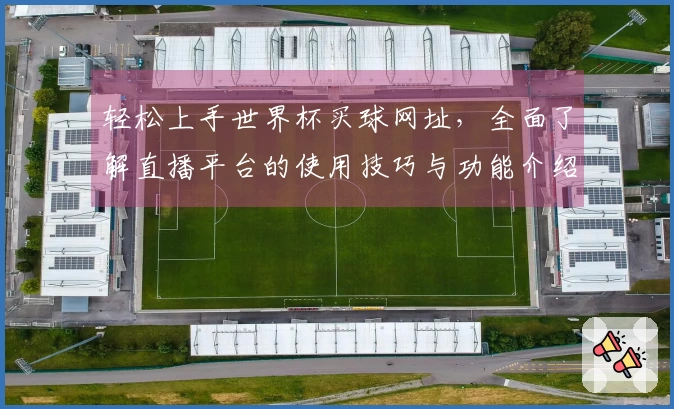 轻松上手世界杯买球网址，全面了解直播平台的使用技巧与功能介绍